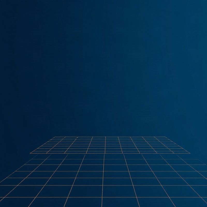 Abstract indigo gradient with structured grid lines